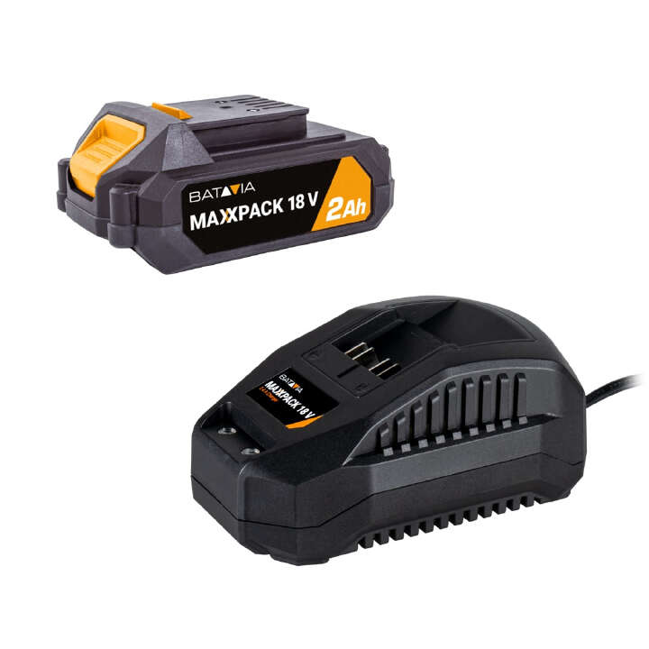 BATAVIA Maxxpack 18 Volt Akku 2 Ah und Ladegerät im Set